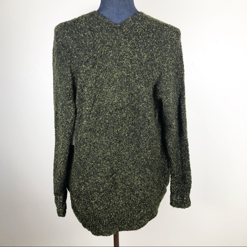NWT BP Boucle Dark Olive Green Cardigan Sweater - Picture 3 of 8